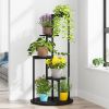 Modern 5-Tier Indoor Plant Stand in Black