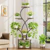 62-inch Tall Tree Shaped Indoor Plant Stand with Grow Lights
