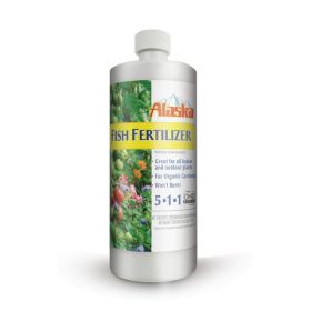 Alaska Fish Emulsion Fertilizer Natural Organic Concentrate 5-1-1 1qt