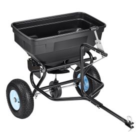 Tow-Behind Broadcast Spreader 130LB 15 Setting 0-9.8 ft Spreading Width for Seed