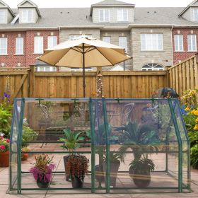 Portable Greenhouse 71" x 33" x 37" – Walk-in Outdoor Garden Plant House w/ Roll-Up Zipper Door