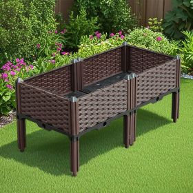 SOGA 2-Pack 800cm Deep Raised Garden Bed – Planter Box with Legs