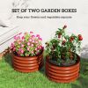 Garden Bed, Galvanized Planter
