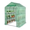 Greenhouse for Outdoors Indoors, Walk-in Small Greenhouse Thickened PE Cover & Heavy Duty Powder-Coated Steel, Sturdy Portable Warm House