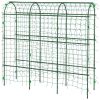 17" x 72" x 72" Outdoor Metal Garden Trellis with Climbing Net