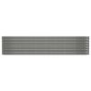 Garden Raised Bed Powder-coated Steel 130.7"x15.7"x26.8" Gray