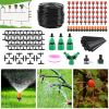 164FT Drip Irrigation Kit Automatic Garden Irrigation System Misting Plant Watering Drip Kit for Garden Greenhouse Flower Bed Patio Lawn