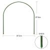 6PC 7ft*0.43inch Small greenhouse plastic elbows, garden arch support accessories, greenhouse arch pole connecting pipes, support fixtures