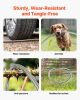 VEVOR Metal Garden Hose 25 ft, Rust Proof Stainless Steel Water Hose, Heavy Duty Backyard Hose with 10 Function Nozzle, No-Kink & Flexible Water Pipe