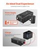 Pure Sine Wave Inverter Charger, 6000 Watt, DC 24V to AC 120V Power Inverter with LCD Display, Remote Control
