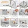2 Pack Rat Trap Cage Humane Live Rodent Trap Cage Galvanized Iron Mice Mouse Control Bait Catch with Detachable U Shaped Rod