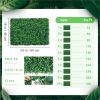 12 Pcs 24x16inch Artificial Grass Wall Panels, Decorative Boxwood Grass Backdrop for Outdoor Garden Fence