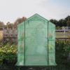 Greenhouse for Outdoors Indoors, Walk-in Small Greenhouse Thickened PE Cover & Heavy Duty Powder-Coated Steel, Sturdy Portable Warm House
