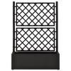 Garden Raised Bed with Trellis and Self Watering System Anthracite