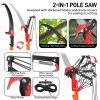 24ft Manual Pole Saw Set