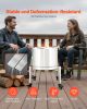 Fire Pit Stand 15-27 Inch Adjustable with 4 Casters for Solo Stove Bonfire