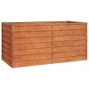 Garden Raised Bed Rusty 63"x31.5"x30.3" Corten Steel