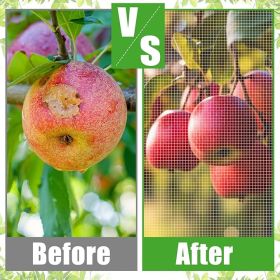 large fruit tree mesh bag garden plant protection with zipper and drawstring blueberry shrub mesh cover plant protection mesh bag Cicada insect proof (size: 2*2.4)