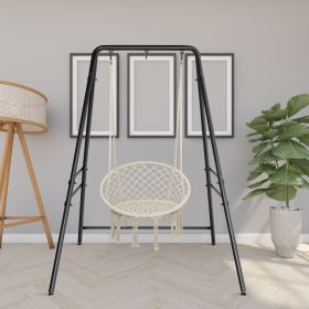 Heavy Duty Metal Swing Frame for Kids and Adults 500LBS Weight Capacity A Frame Swing Stand Only Indoor Outdoor Freestanding Backyard Swing Set Base f (size: 54*54.5*70.9in)