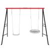 Heavy Duty Metal Swing Frame for Kids and Adults 500LBS Weight Capacity A Frame Swing Stand Only Indoor Outdoor Freestanding Backyard Swing Set Base f