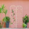 4 Pack Metal Garden Trellis 86.7" x 19.7" Rustproof Trellis for Climbing Plants Outdoor Flower Support