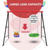 Heavy Duty Metal Swing Frame for Kids and Adults 500LBS Weight Capacity A Frame Swing Stand Only Indoor Outdoor Freestanding Backyard Swing Set Base f