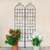 4 Pack Metal Garden Trellis 86.7" x 19.7" Rustproof Trellis for Climbing Plants Outdoor Flower Support